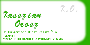 kasszian orosz business card